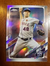 2021 Topps Chrome Update Baseball Jacob Degrom All Star Game Insert Prism Mets