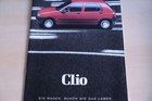 0000182) Renault Clio A 1.2i 1.4i 1.9 D RL RN RT - Übergröße - Prospekt 11/1990