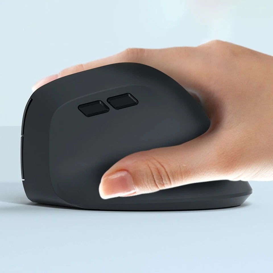 Ergonomic Vertical Computer Mouse 6 Mute Buttons 800/1200/1600dpi Optical Mouse - Image 3 of 4