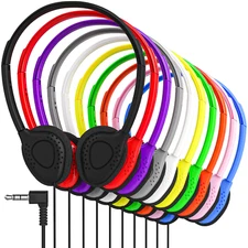 Bulk Headphones for School Office Library K12-College Wholesale Stereo Sound 3.5