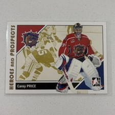 2007-08 ITG Heroes and Prospects Carey Price #41 Rookie RC Bulldogs Hockey Card. rookie card picture