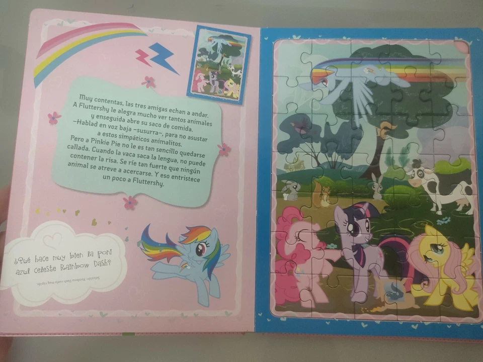 MI LIBRO PUZZLE LITTLE PONY 5 PUZZLES HASBRO - Imagen 3 de 4