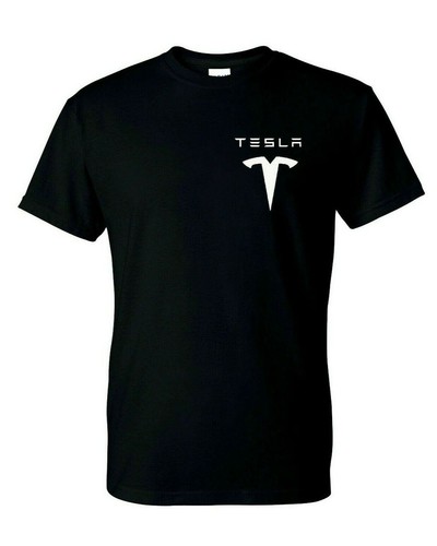 Tesla Motors Emblem T-Shirt Unisex Cotton Tee 9 Colors New Casual Crew Neck - Picture 10 of 18