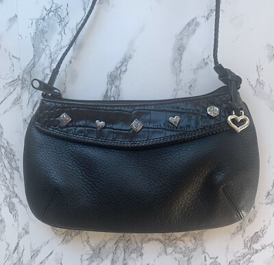 Black Studded Women\'s Bag
Brighton Brighton Black Leather Heart Studded Crossbody shoulder  main image 3