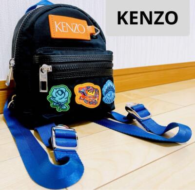 KENZO BTS Icon Badge Mini Backpack 3way Bag Black Ladies jp