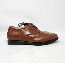 Boys 2 Florsheim kids Reveal cap to ox oxford shoes brown Cognac leather