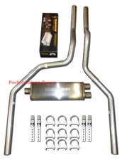 97 - 01 FORD F150 Truck Mandrel Bent Dual Exhaust w/ MagnaFlow - Deep Mellow