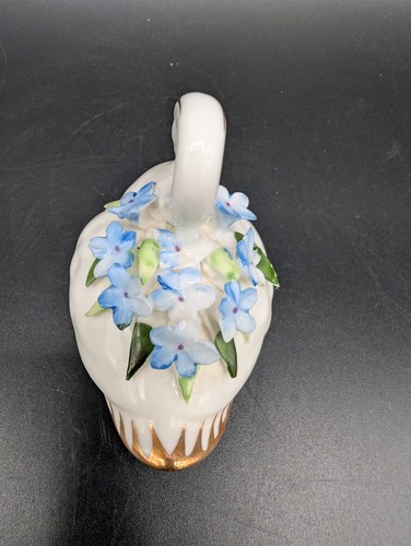 Vintage Royal Adderley Bone China Floral Swan Flowers Figurine England - Picture 7 of 14