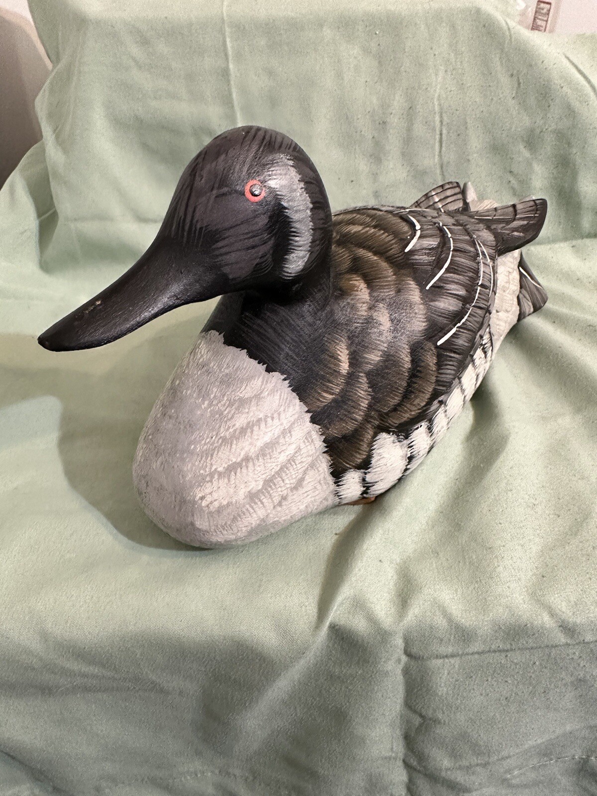Vintage Hand Carved Painted Artist Wooden Duck Decoy Decor eBay