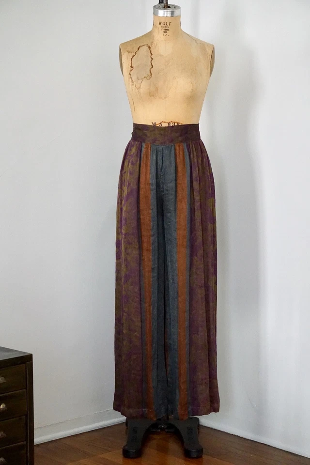 Xiao Studio Floral Linen/Silk Wide Leg Pants Maryam Nassir Zadeh, La Garconne M