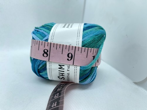 Crystal Palace Yarns Shimmer #9545 Blues Greens - Light Sparkle 50gr 90yds Bulky - Picture 4 of 10