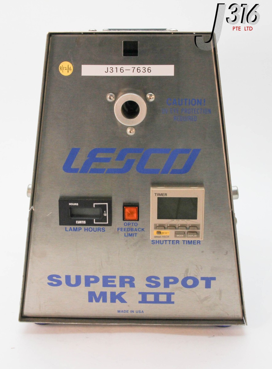 7636 LESCO SUPER SPOT MKIII UV LIGHT CURING SYSTEM VSM 3003
