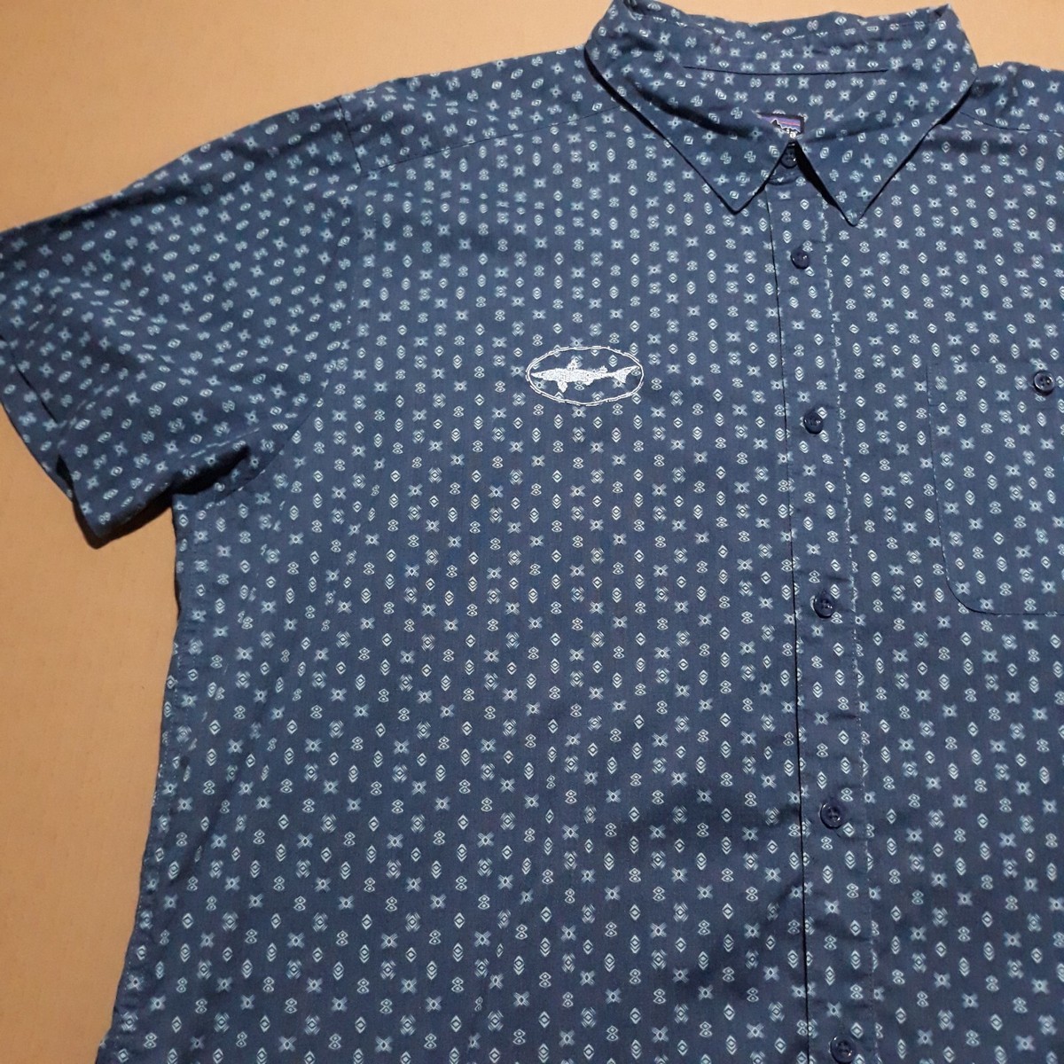 Patagonia Organic Cotton Blend Button Up Shirt Men's 2XL