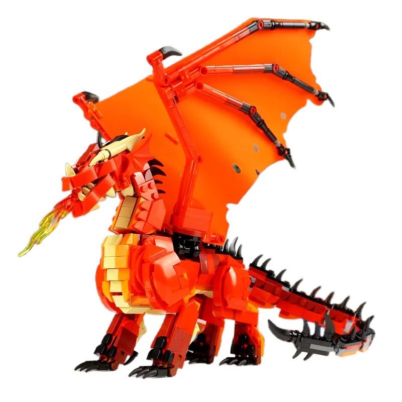 LEGO 21348 Dungeons & Dragons: Cinderhowl Red Dragon Build