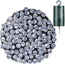 Battery Operated Lights 66ft 200LED Fairy Lights Timer 8 Modes Waterproof WHITE