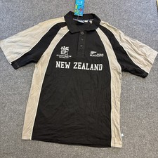 ICC Cricket World Cup 2007 Cricket New Zealand Black Calls Jersey Medium Black