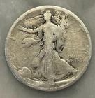 1923-S Walking Liberty Half Dollar - AG - About Good - 90% Silver