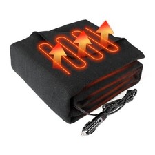 Electric Blanket,12 Volt Heated Blanket,Car Heated Travel Blanket Fast Black
