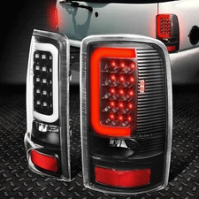 [LED C-TUBE BAR]FOR 00-06 SUBURBAN TAHOE YUKON XL TAIL LIGHT BRAKE LAMPS BLACK