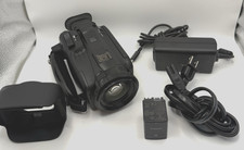 Canon Vixia HF G70 UHD 4K Camcorder Black Charger Battery Hood 20X Optical