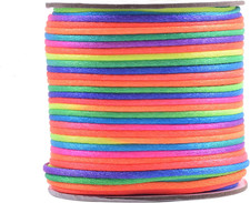 50 Yards 2.0Mm Nylon Rattail Satin Silk Trim Cord Beading String for Chinese Kno