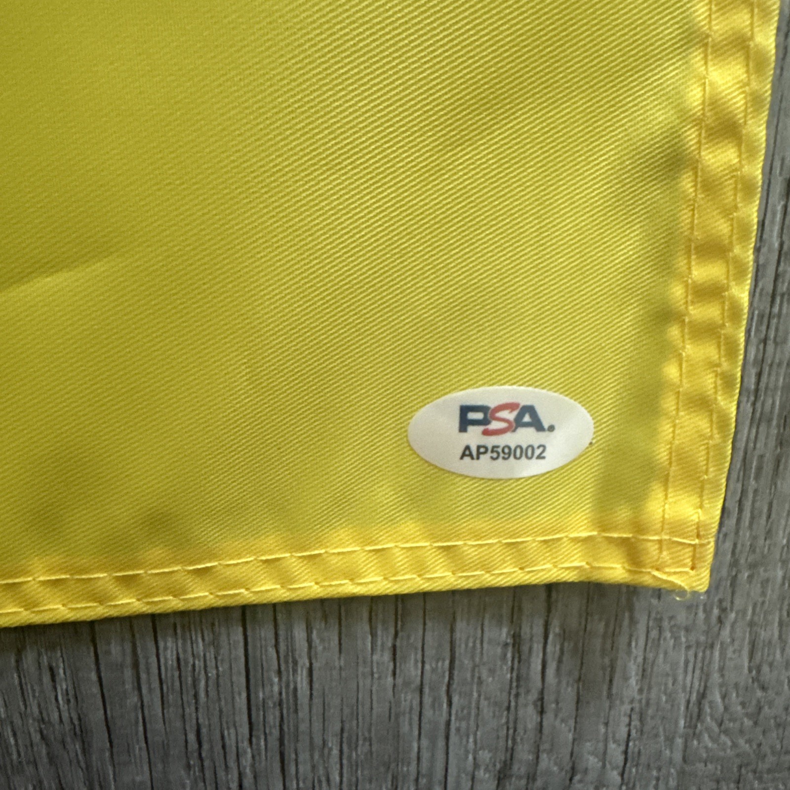 Scottie Scheffler Signed Auto 2025 PGA Championship Flag Quail Hollow PSA DNA view 3