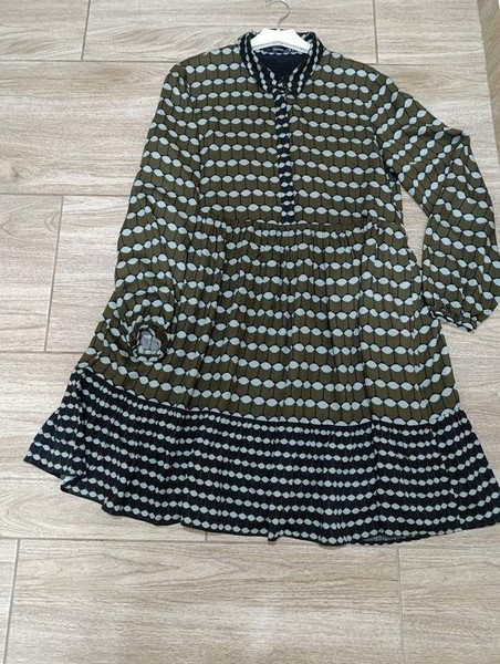 Women Hallhuber Dress Green Viscose 40