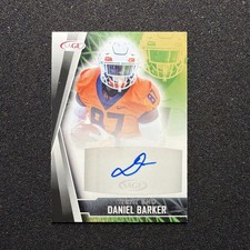 2022 Sage DANIEL BARKER #A-DB1 Rookie AUTO - ILLINOIS FOOTBALL CARD