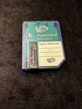 Mad Catz 8MB Memory Card For Sony Playstation 2 PS2 MagicGate Blue TESTED 