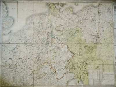 GROSSE KARTE: DEUTSCHLAND RHEINBUND - VON MENTELLE & KANLAIRE - 1806