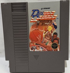 DOUBLE DRIBBLE NINTENDO NES VIDEO GAME COMPLETE WITH ORIGINAL BOX & MANUAL