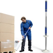 Heavy Duty Stretch Wrap Dispenser Handle for Packing with 48" Long Handle