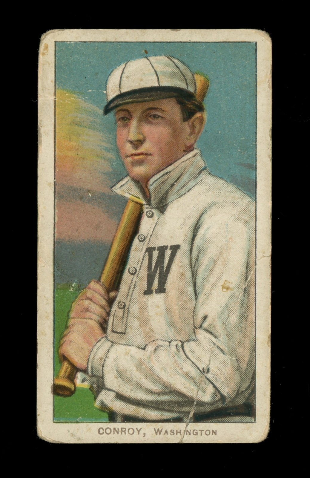 T206 Sweet Caporal 350 Wid Conroy Batting Washington Senators PR Range (66187)