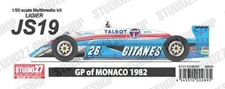 Studio27 1/20 JS19 GP of Monaco 1982 Multimedia Kit