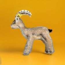 Vtg Steiff Capricorn Rocky Goat 1314,00 Stuffed Animal