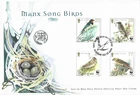 2000 Isle of Man Endangered Species. Song Birds First Day Cover