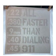 New Heat Transfer .22 All .380 Faster 9 mm Than .40 Dialing 45 911 Crafting Gift