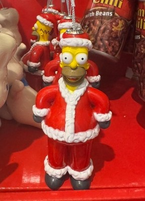 2025 Homer Simpson as Santa Clause The Simpsons Christmas Tree Ornament, New