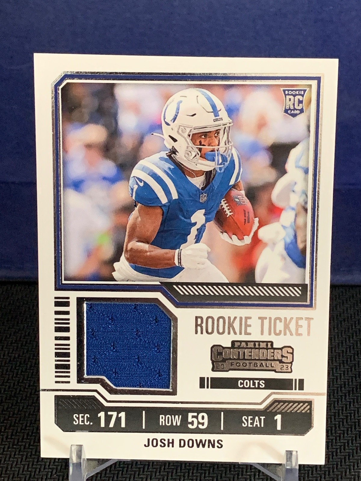 2023 Panini Contenders - Rookie Ticket Swatches Josh Downs #TS21 (MEM, RC)