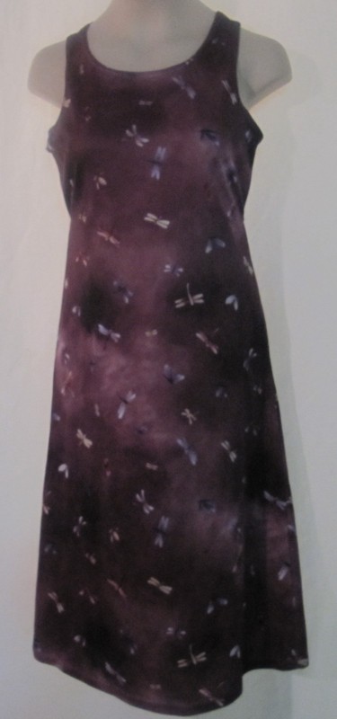 Swat Sleeveless Purple Dress with Dragonflies Size 10