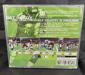 NFL 2K1 - Sega Dreamcast (Tested And Working) Not For Resale Edition