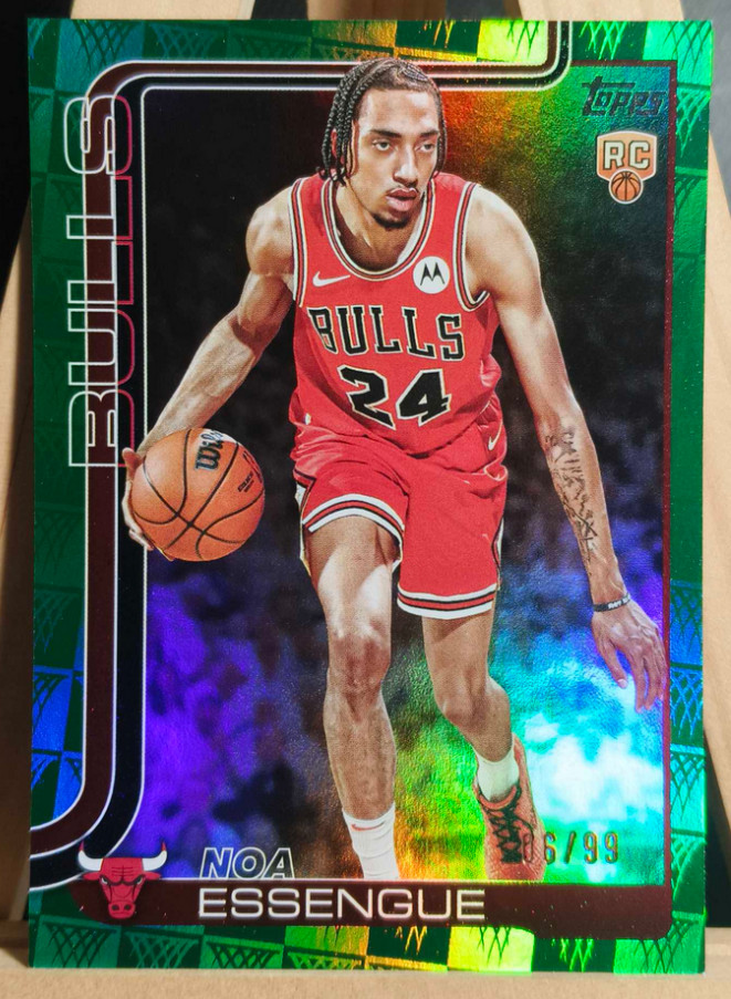 Noa Essengue 2025-26 Topps Flagship 06/99 Green Season Tip Off RC #212