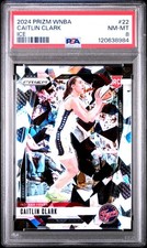 2024 Panini Prizm WNBA CAITLIN CLARK RC #22 ICE PSA 8 NM-MT