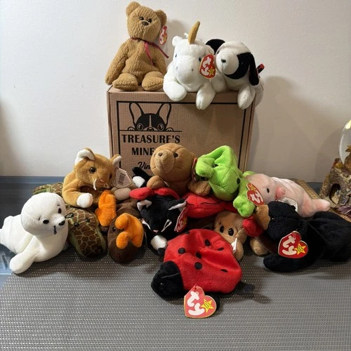 Lot Of 15 Vintage Beanie Baby From 1993(LOT4H)