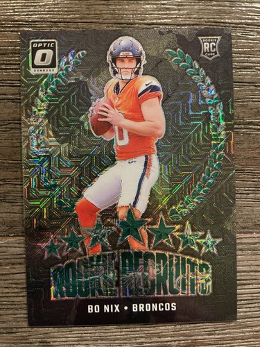 Bo Nix [Dragon] #4 2024 Panini Donruss Optic Rookie Recruits card