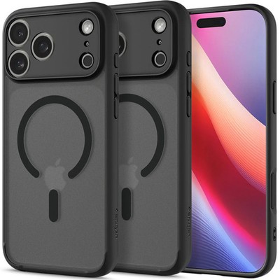Handyhülle für iPhone 17 Pro Spigen Case Cover Schutzhülle Etui Hülle Schwarz