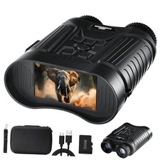 Night Vision Goggles, 4K Night Vision Binoculars for Adults, 3'' HD black