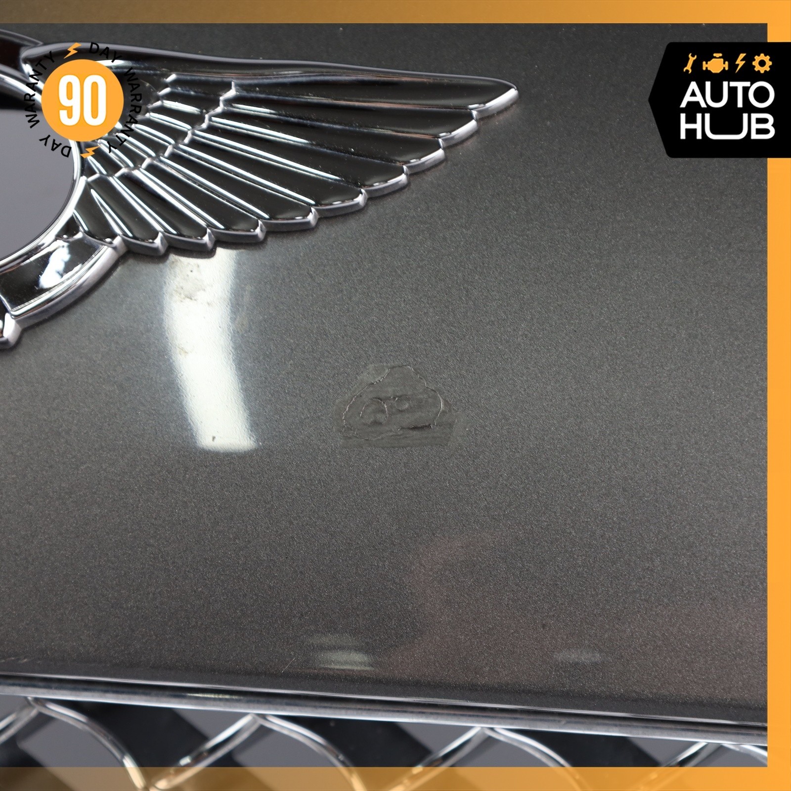 Bentley Continental GTC GT Hood Radiator Grille Grill w/ Brackets Gray OEM 43k