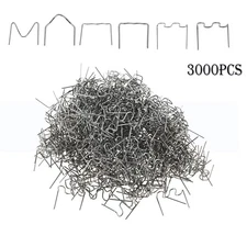 3000Pcs Plastic Welding Wave Stapler 6 Types for Car Bumper Repair Kit