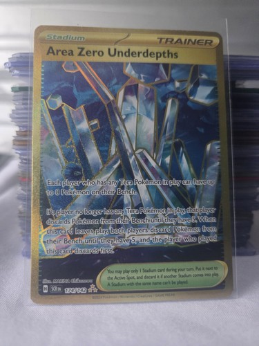 Area Zero Underdepths 174/142 Hyper Rare Gold Pokemon Stellar Crown NM 